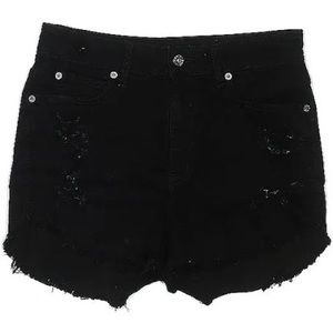 Black CARMAR Denim High Waisted Shorts